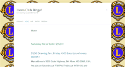 Desktop Screenshot of lionsclubbingo.net